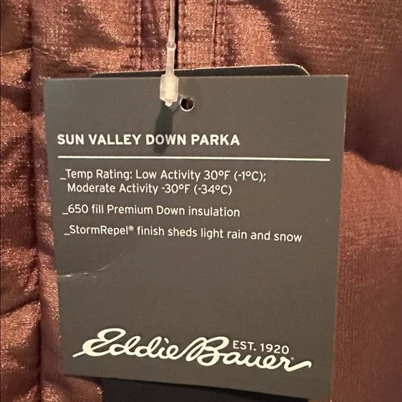 Eddie Bauer Down Parka Sun Valley XL Tall - Picture 11 of 14